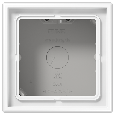 Caja de superficie simple LS Blanco Alpino Caja de superficie simple LS Blanco Alpino